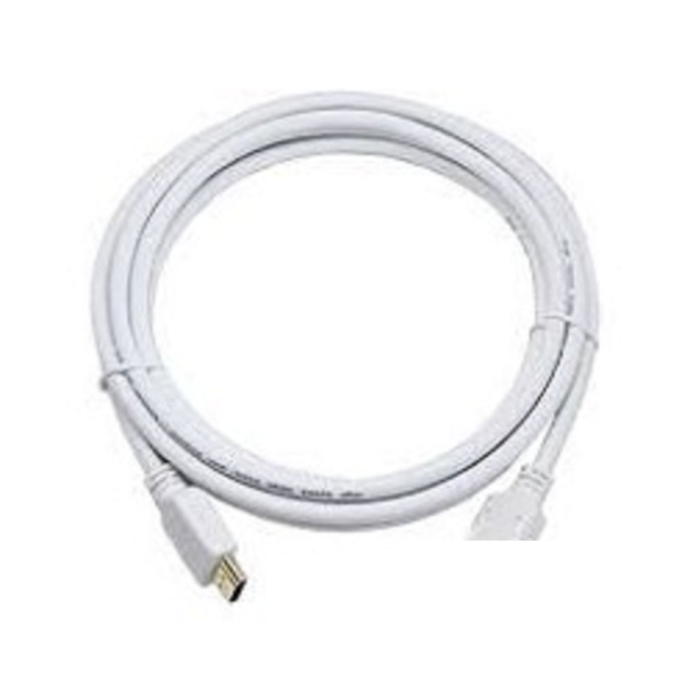 Кабель HDMI Cablexpert CC-HDMI4-W-10, 19M/19M, v2.0, медь, позол.разъемы, экран, 3 м, белый, пакет