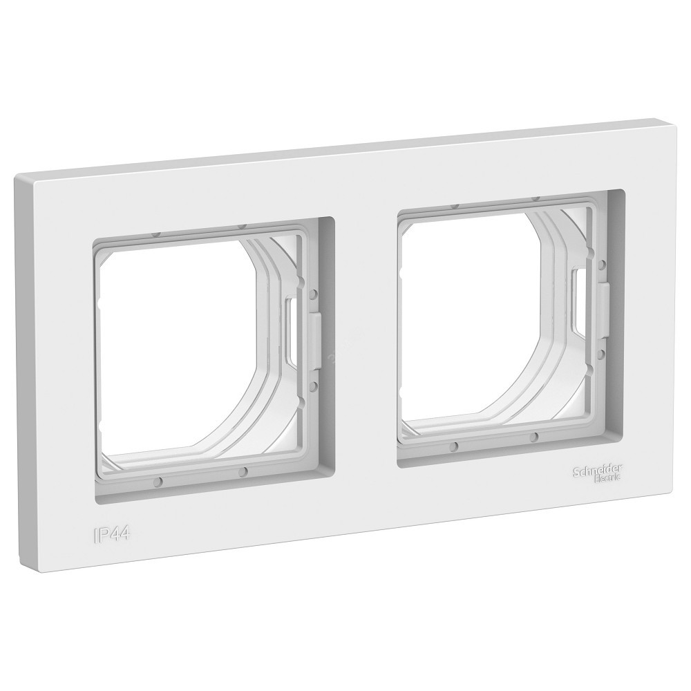 Systeme electric ATN440102 ATLASDESIGN AQUA 2-постовая РАМКА IP44, БЕЛЫЙ