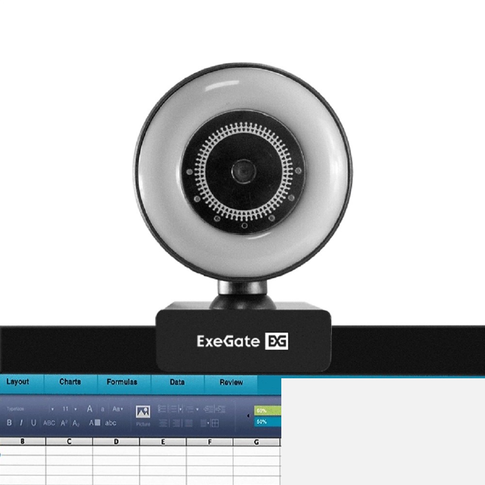ExeGate eStudio EW-721 2K AF (5Мп, 2560х1440, 1440P, 30fps, автоматический фокус, подсветка, 4-линзовый