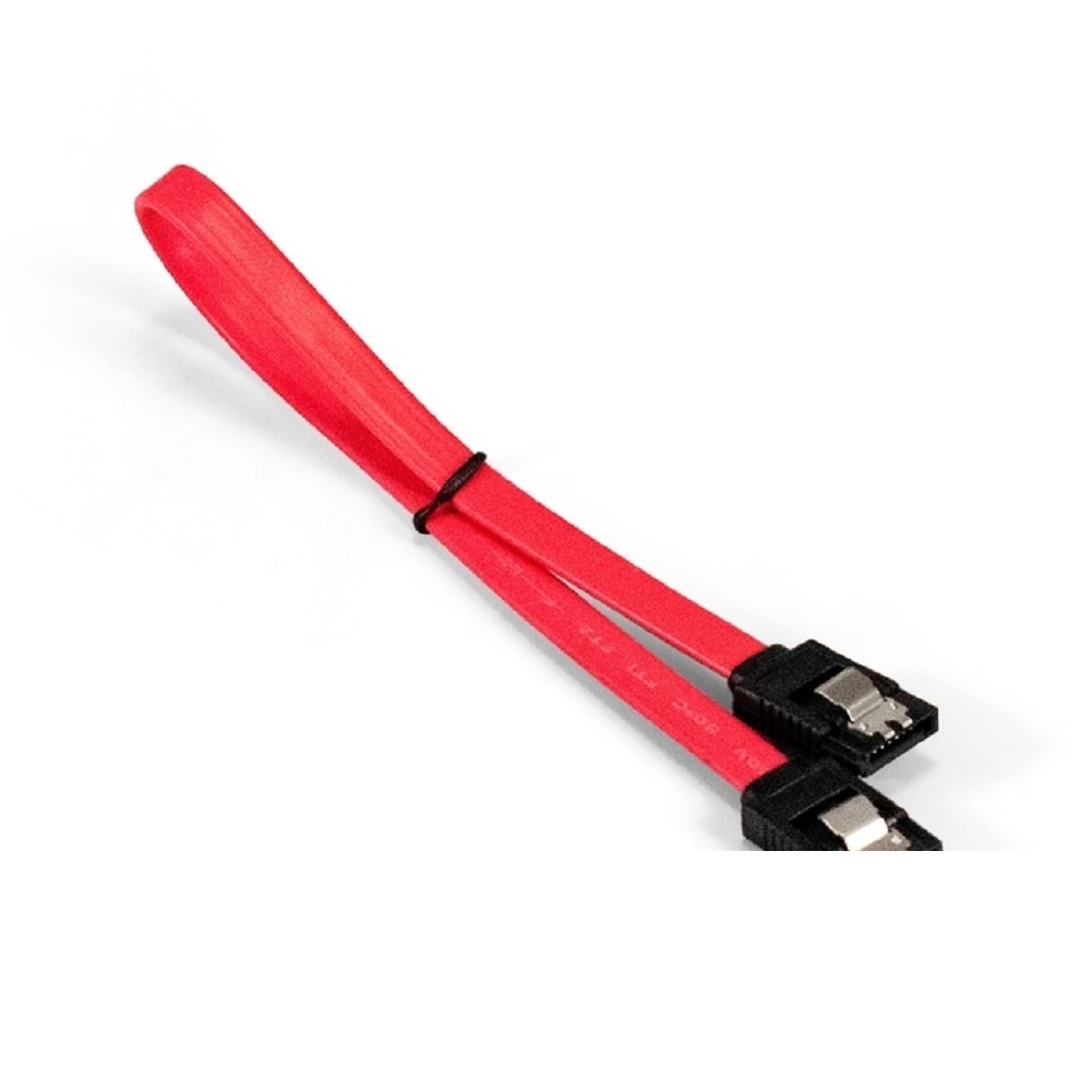 Exegate EX294730RUS Кабель SATA ExeGate EX-CC-SATA-DATA-0.3L (7pin/7pin, металлические защелки, 0,3м)