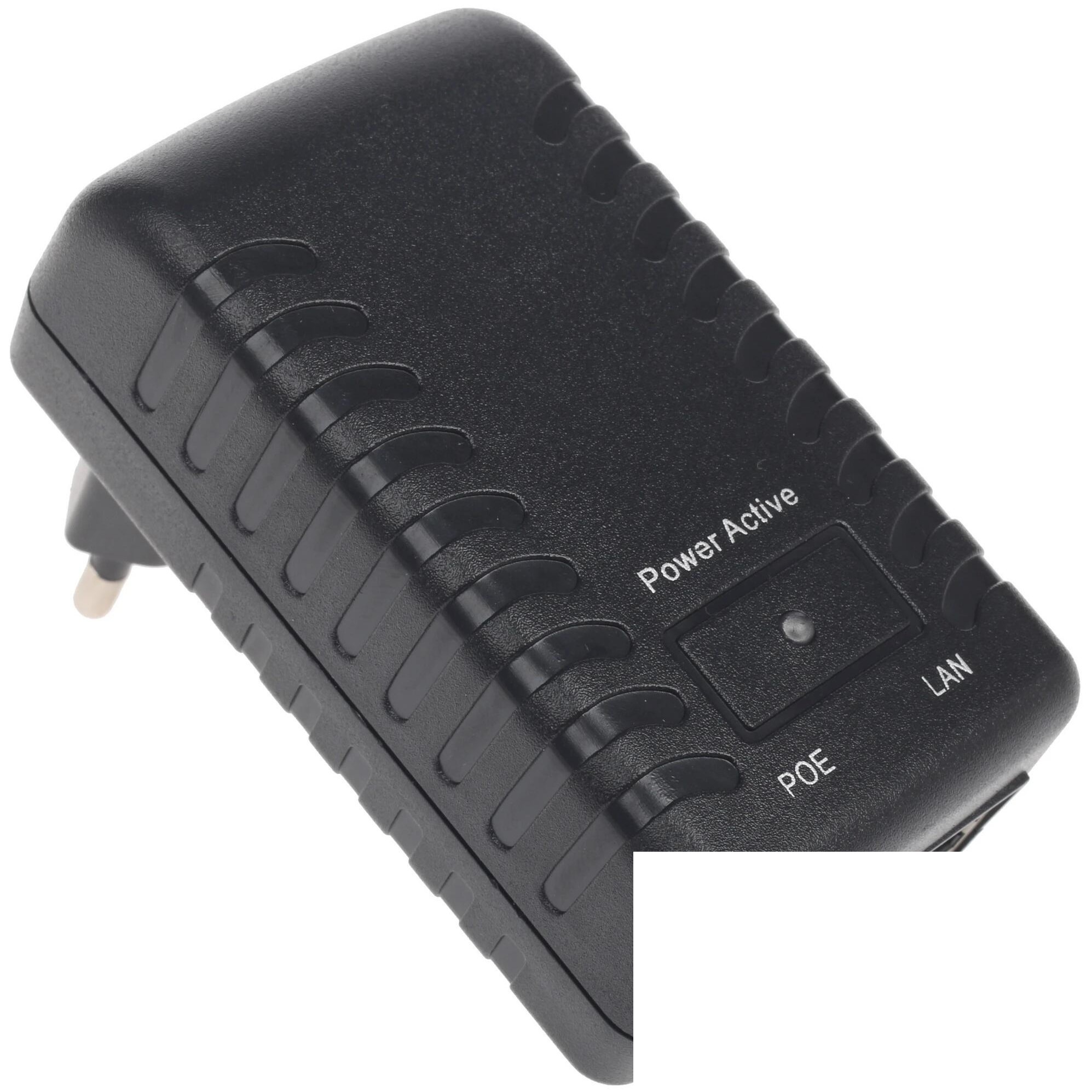 ORIENT SAP-48POE, PoE инжектор питания 24 Вт, AC 100-240V/ DC 48V, 0.5A, вход: RJ45 LAN 10/100, выход: RJ45 PoE тип B (4/5+,7/, совместим с оборудованием PoE IEEE 802.3af, уст.в розетку (29968)