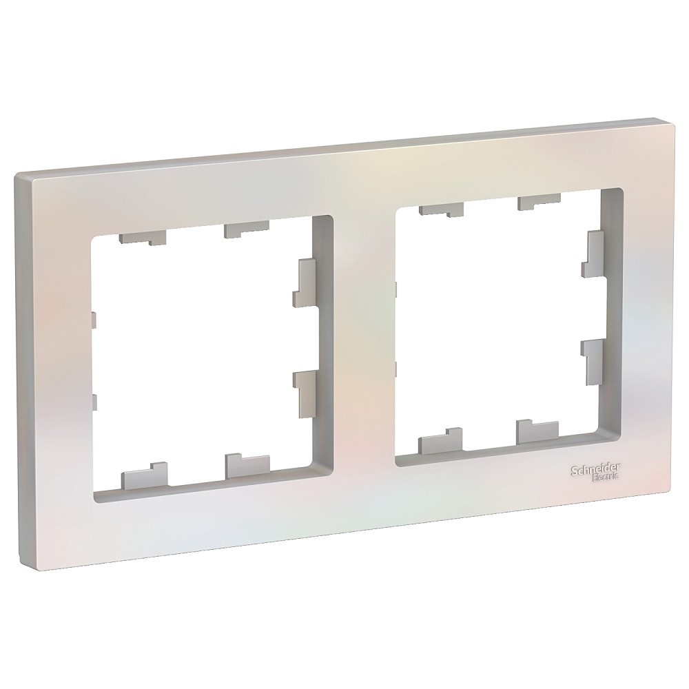 Systeme electric ATN000402 ATLASDESIGN 2-постовая РАМКА, универсальная, ЖЕМЧУГ